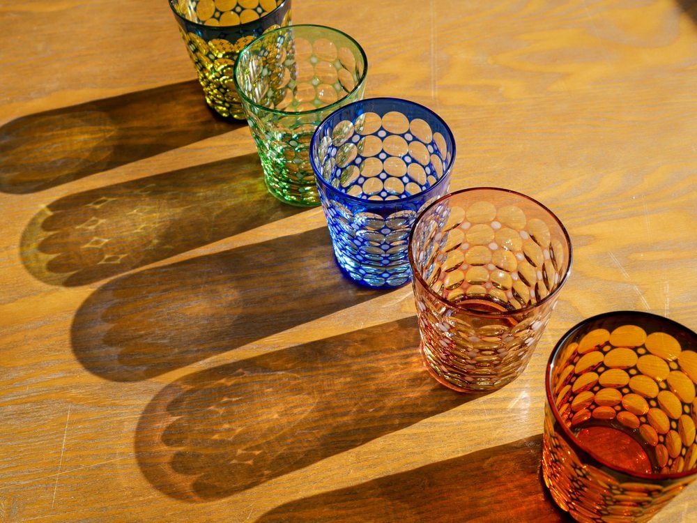 真珠切子 オールドグラス（木箱付） | 北一硝子 まごころお届け便