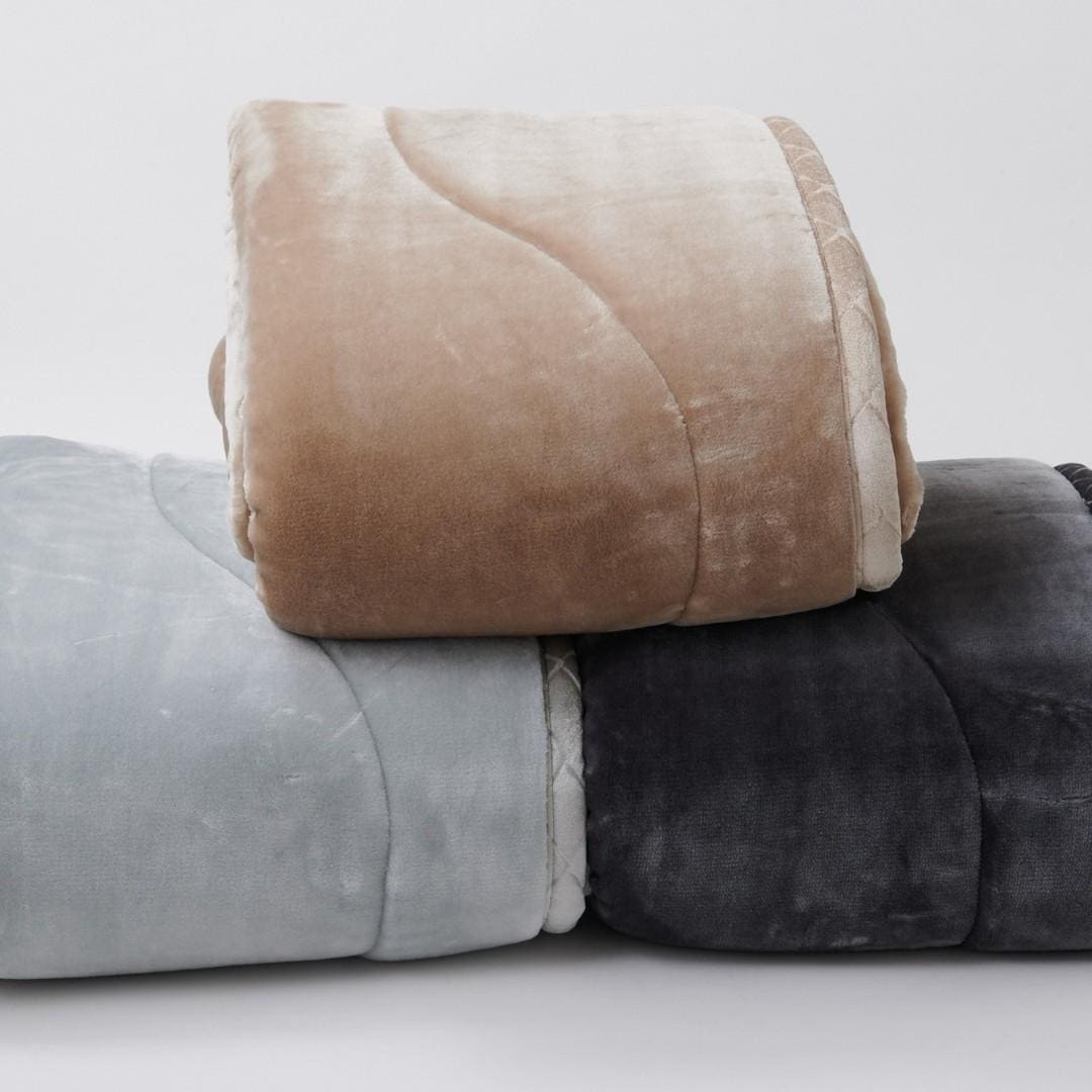 TEIJIN】 極厚であったかいTEIJINの縦型わた入りの毛布 S｜寝室