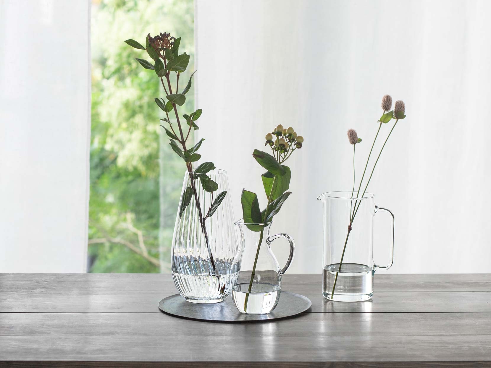 新品未使用 ボヘミアグラス チェコスロバキア 花瓶 チェコスロバキア製