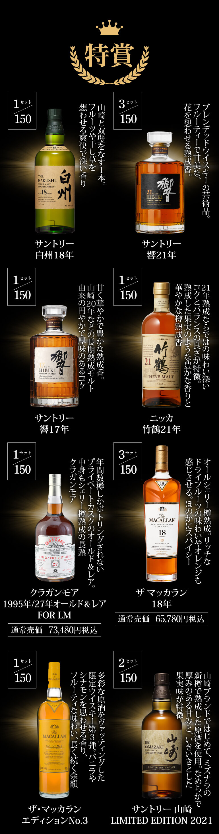 4本セット ウイスキー 白州 山崎 竹鶴 響 【公式通販】