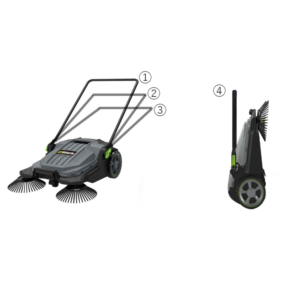 蔵王産業 ZAOH 歩行手押式清掃機 スイーパー ZSP-20 Vittorio ＜清掃機