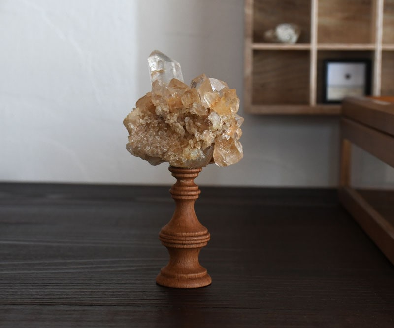 木目美しい趣ある燭台 約74cm 2台 天然木 antiques 木目美しい趣ある