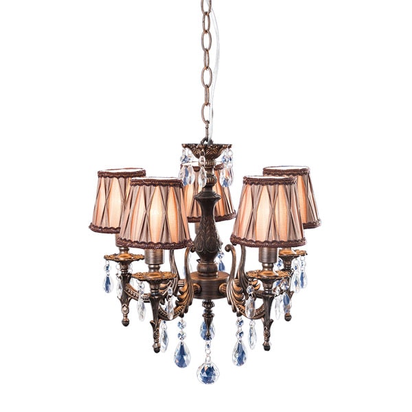 エレガントなシェードシャンデリア｜5灯｜クラシック | インテリア