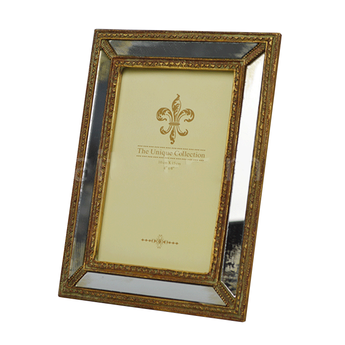 油絵額縁 シャドウ/ゴールド F0号（180×140mm） 前面UVカットアクリル