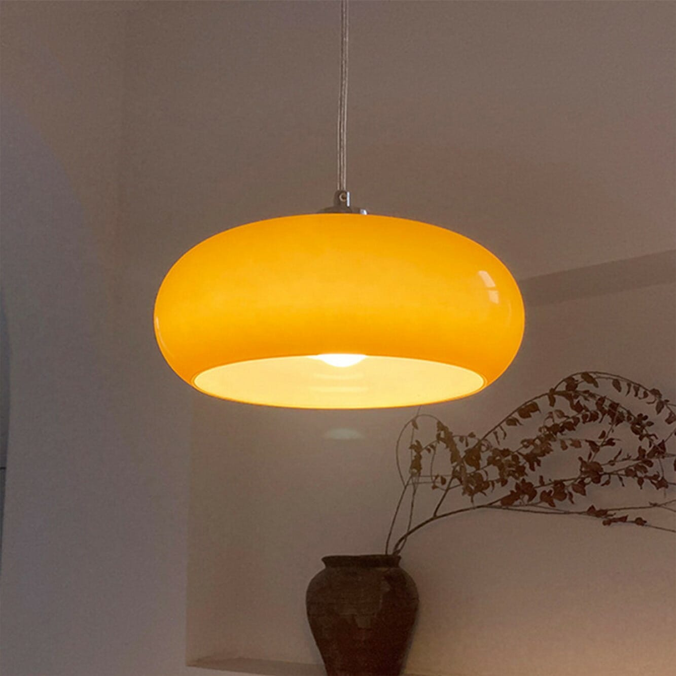 アンティーク レトロ照明 照明レトロ ペンダントライト 黄色 イエロー