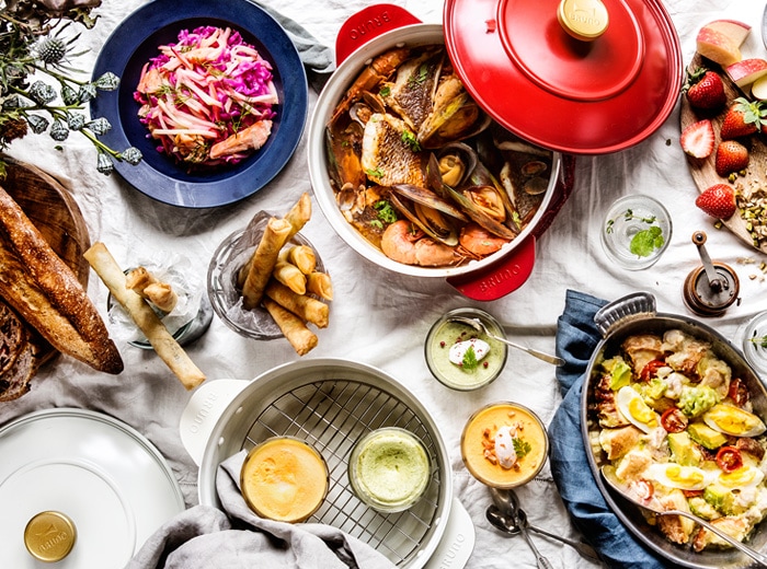 BRUNO Multi Grill Pot レッド 新品未開封］BRUNO グリルポット レッド