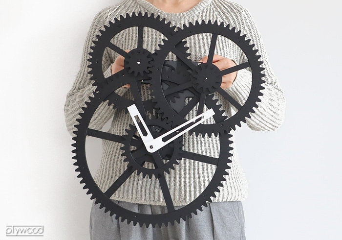 キッカーランド トリプルギアウォールクロック KIKKERLAND TRIPLE GEAR