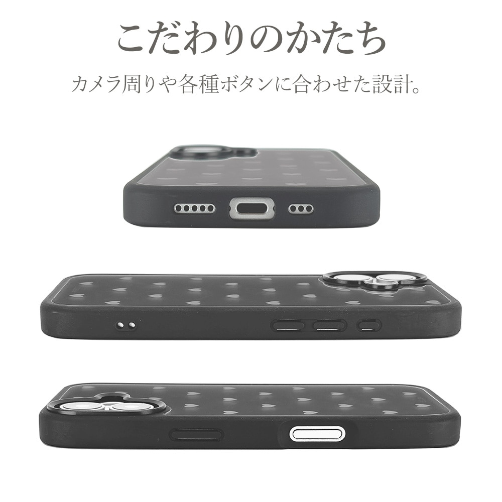 iPhone17 ケース カバー ハイブリッド 耐衝撃吸収 背面クリア 透明 TPU