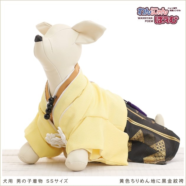ペット着物レンタル｜犬の着物 男の子 SSサイズ 小型犬｜チワワ