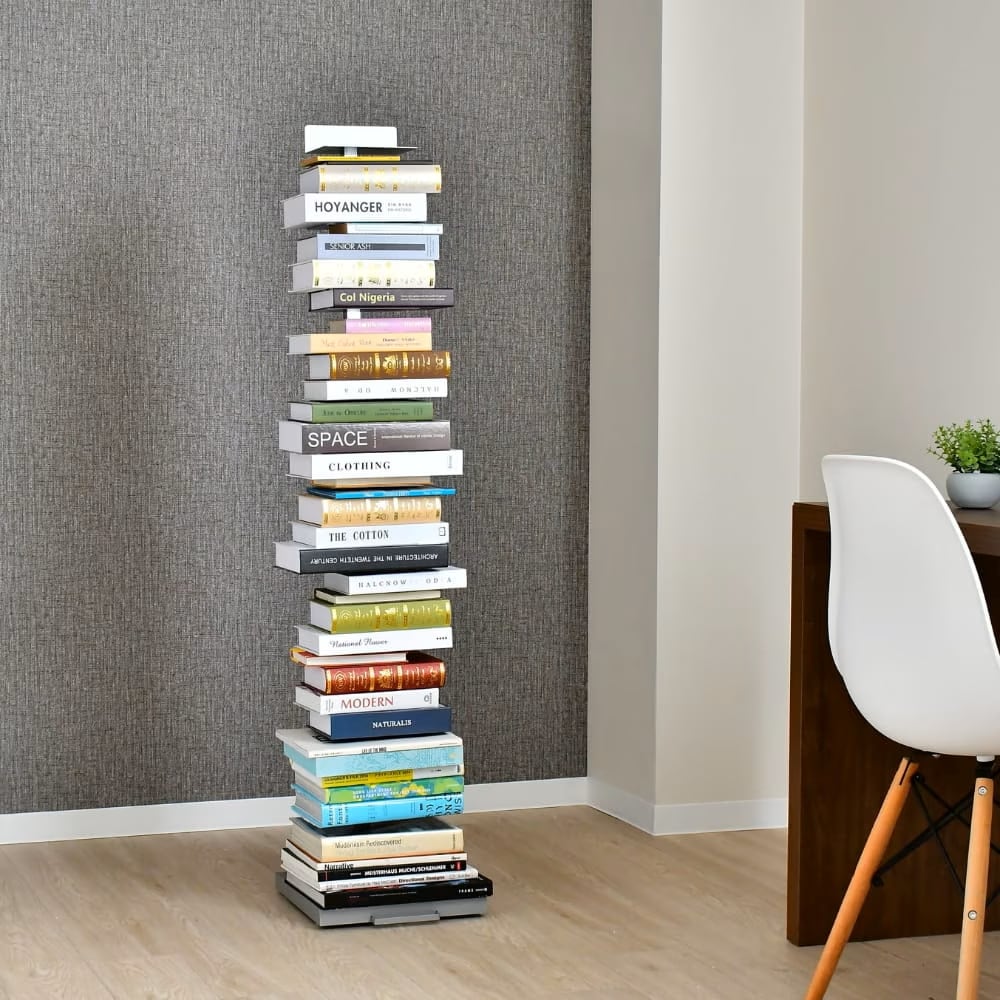 Tsum dock ブックタワー【隠しキャスター付・ハイタイプ8段