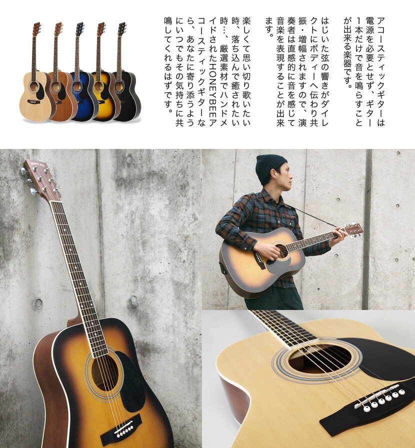 アコースティックギター HONEY BEE W-15/F-15/HJ-18 （本体のみ