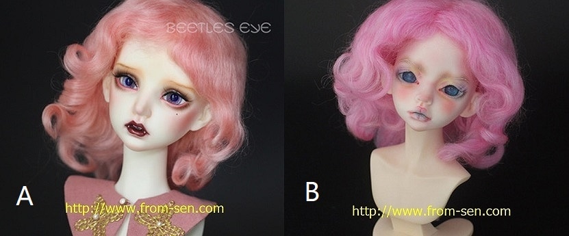 U-3584【B.T】 1/3(頭囲20~22.5cm)用ウィッグ | ◇ドールウィッグ,（1