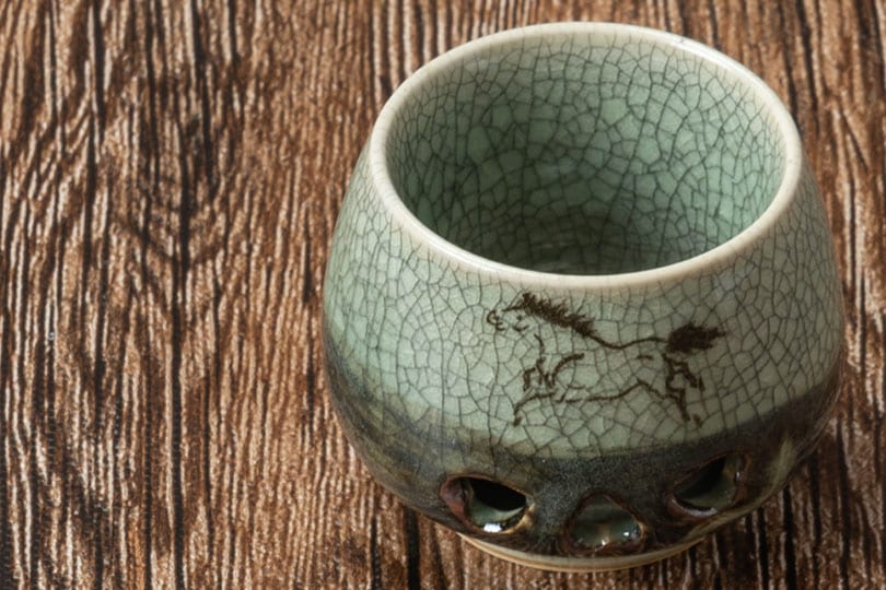 大堀相馬焼 松永窯 二重ぐい呑み(青ひび) | すべての商品 |福島県の