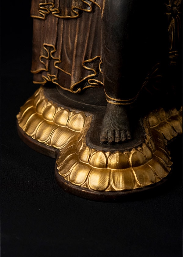 仏像】リアル仏像 木造 弥勒菩薩半跏思惟像 篁千礼特別彩色 | リアル