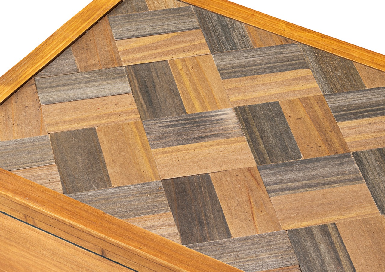 4段】天然木製チェスト 2種類 ヘリンボーン柄｜ベッド・マットレス