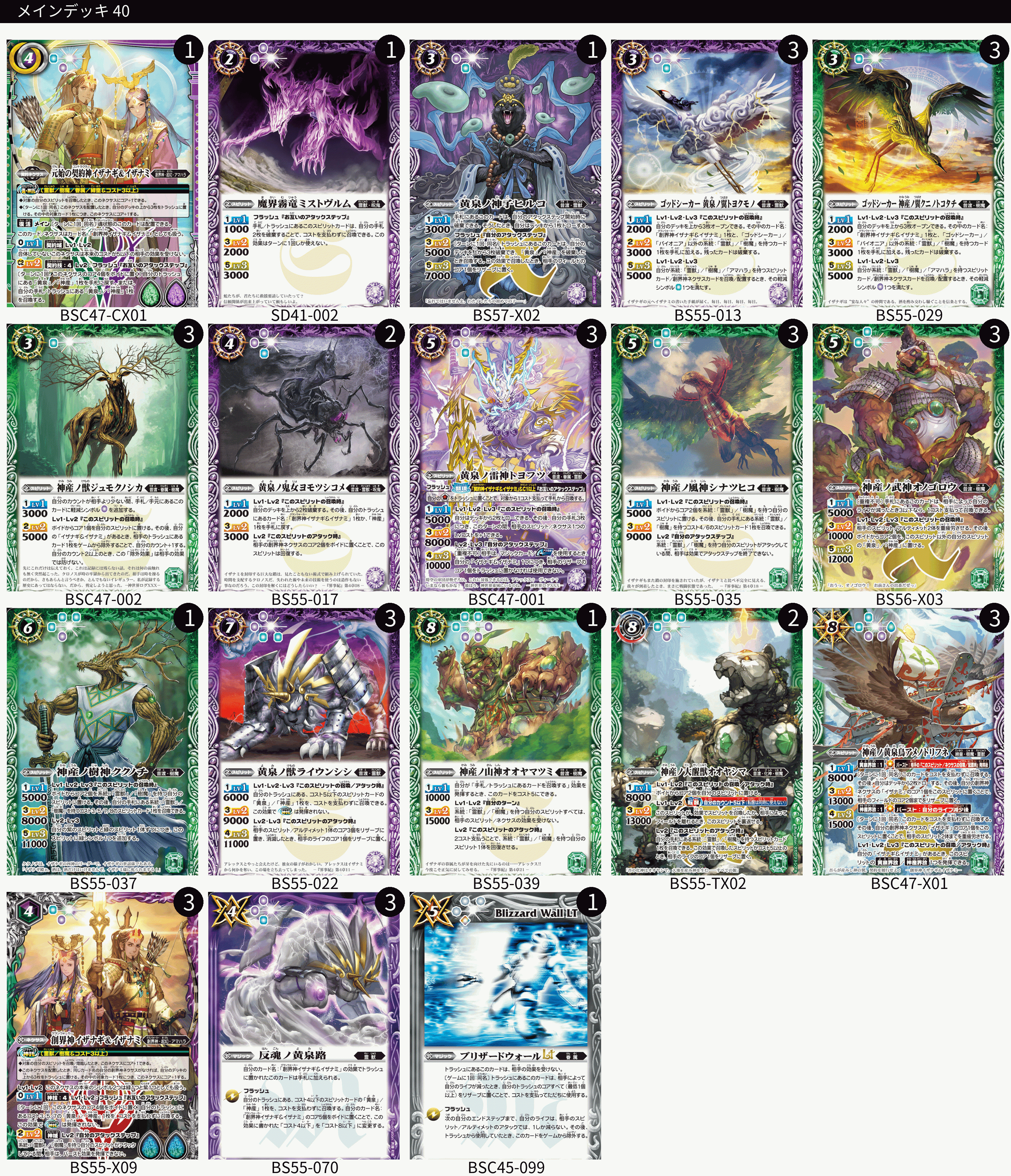 バトスピ 霊獣 樹魔 イザナギ イザナミ イザイザ デッキ② バトル