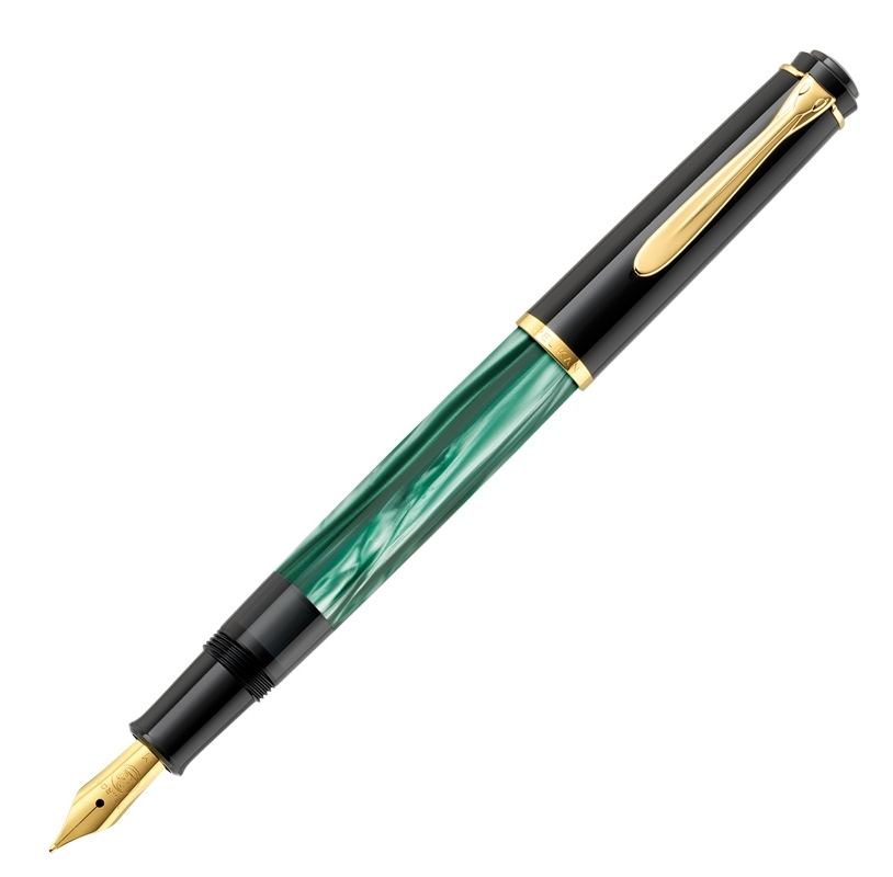 Stilou Classic M200 Verde Marmorat Pelikan | www.stilouri-cadou.ro