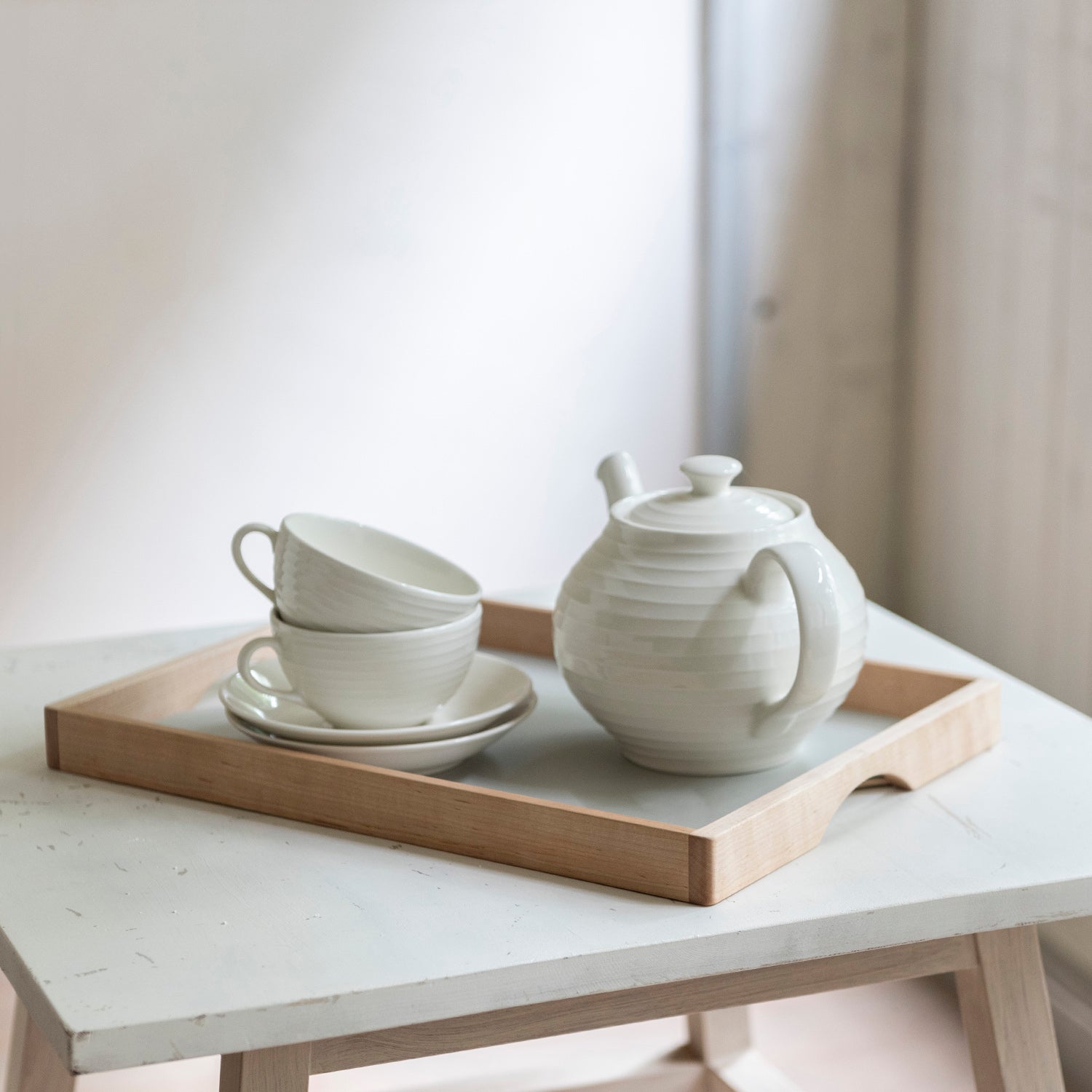 高級 欅☆アッシュトレイ☆未使用☆キレイな木目の温もり☆送料込