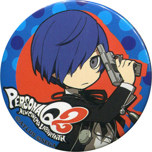 ペルソナQ2 セガコラボカフェ スクエア ホロ 缶バッジ ペルソナ3