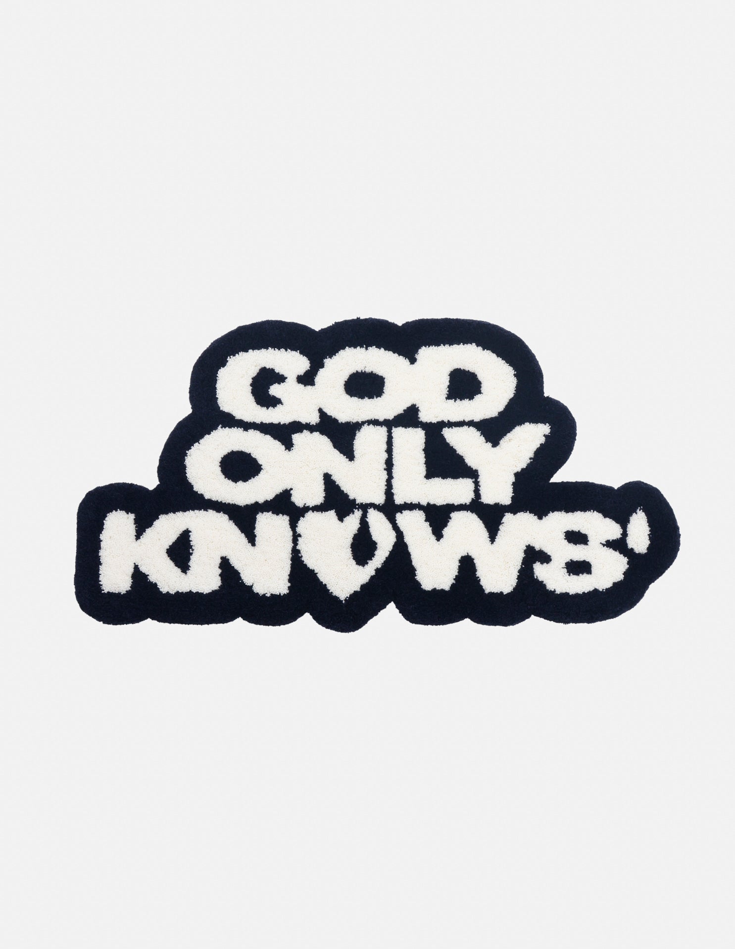 SIGNATURE LOGO RUG – GOD ONLY KNOWS