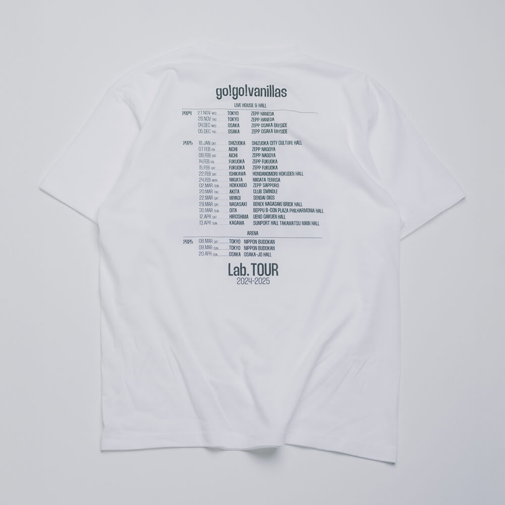 go!go!vanillas First Lab. 北海道 ツアー Tシャツ go!go!vanillas
