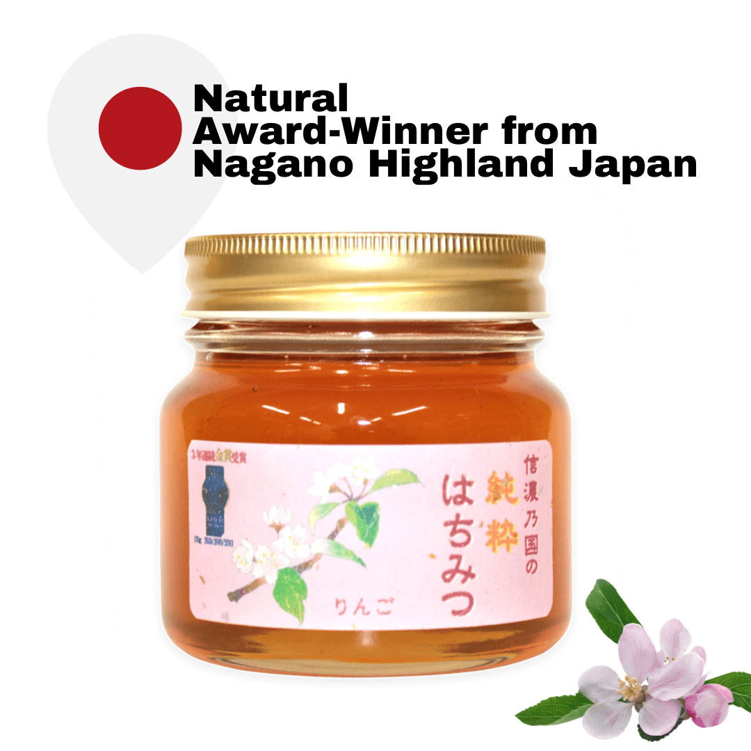 HINODE] NAGANO HIGHLAND AWARD WINNING JAPANESE APPLE FLOWER HONEY