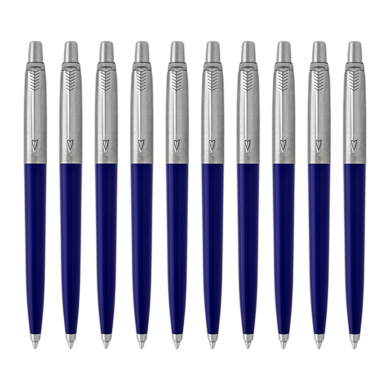 Parker Jotter Ballpoint Pen in Blue Barrel - Pack of 10 - Goldspot