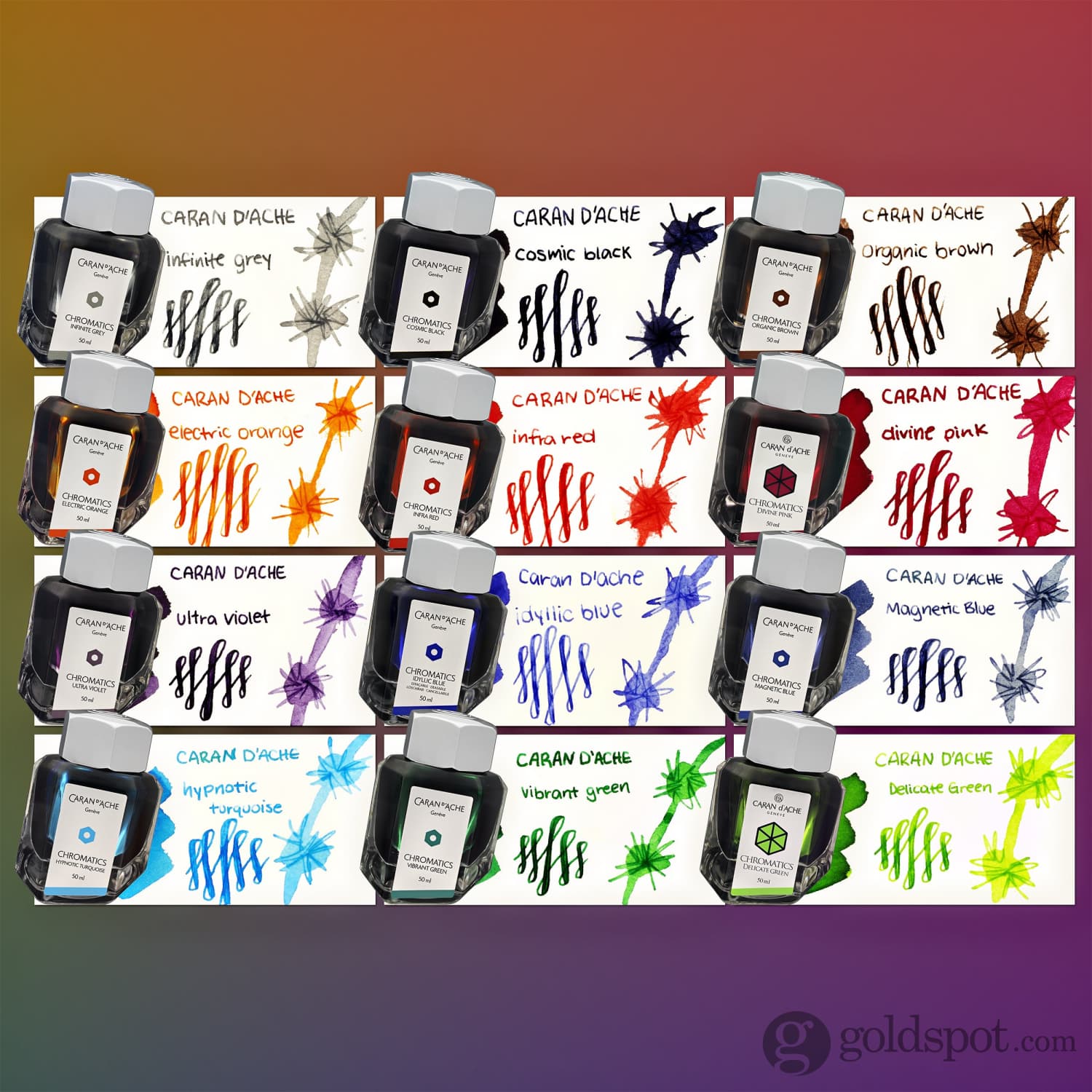 Caran d'Ache Chromatics Bottled Ink in Infra Red - 50 mL