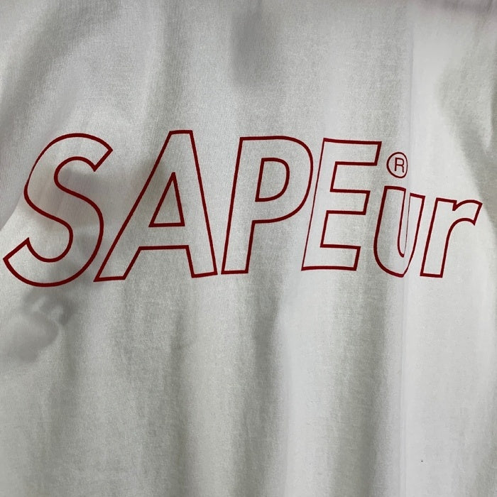 SAPEUR ホワイト Tシャツ サプール SAPEur ロゴ ロッドマンTシャツ