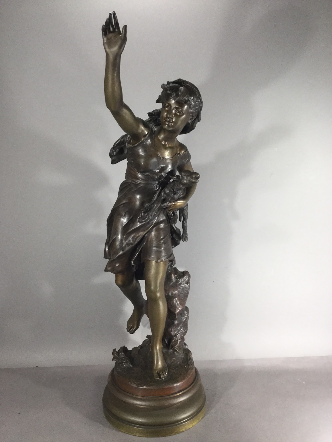 ブロンズ像 少女 西洋彫刻 - 岐阜・愛知（名古屋）・三重・滋賀の骨董