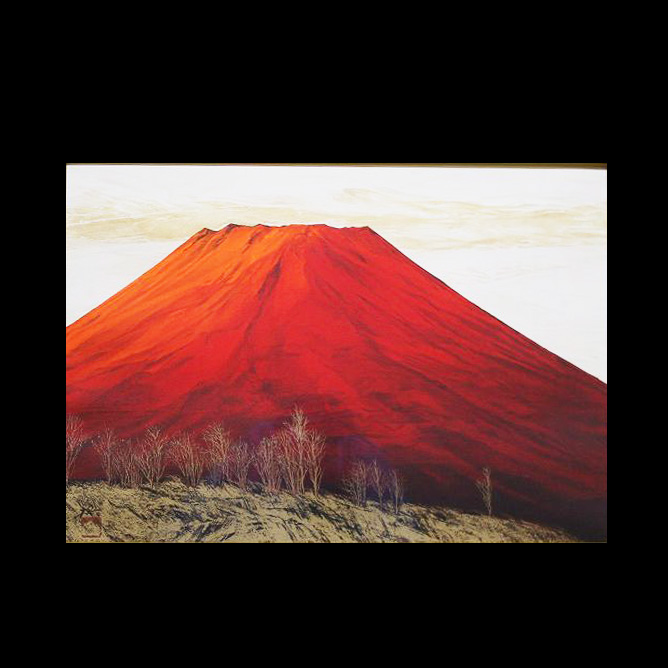 赤富士 日本画 北野東湖先生 赤富士 日本画 北野東湖先生の作品 赤富士