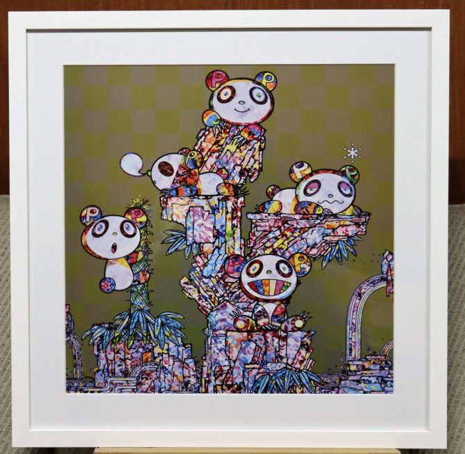 村上隆 「パンダ子パンダパンダ」版画 | 美濃和紙・掛軸・絵画の販売
