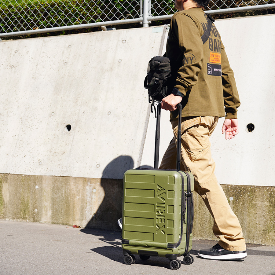 美品 AVIREX アヴィレックス キャリーケース 2輪 機内持ち込み可 美品