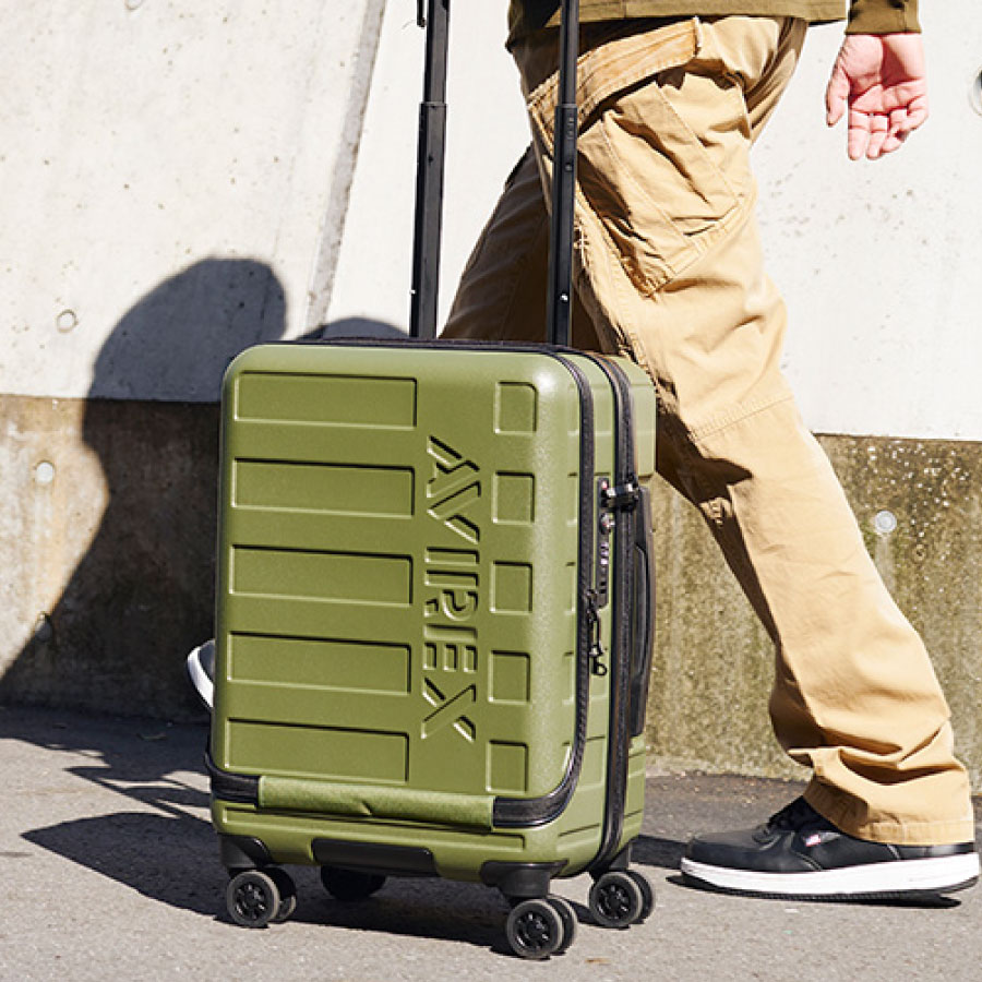 AVIREX(アビレックス) フロントオープンスーツケース｜機内持ち込み可