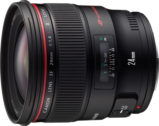CANON レンズ EF24mm f1.4L Ⅱ USM 定評の単焦点レンズです EF24mm F1.4L