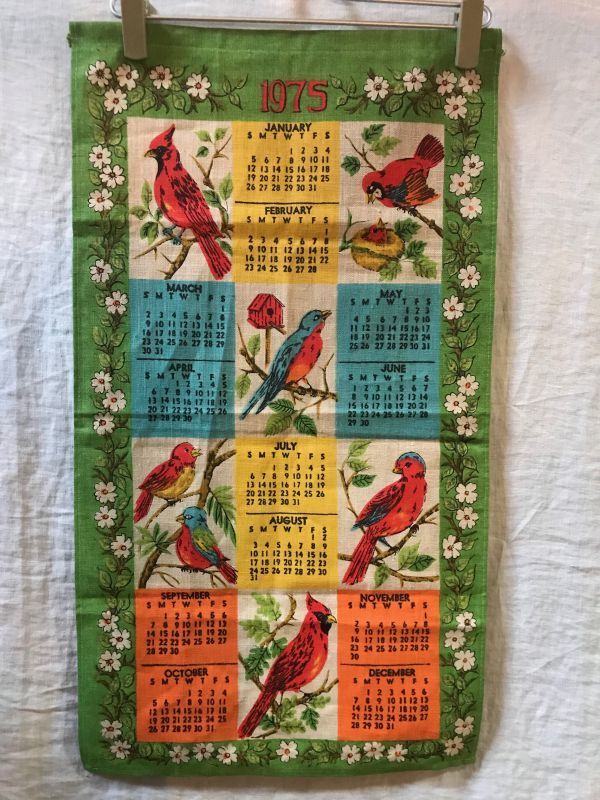 ビンテージ ファブリックカレンダー