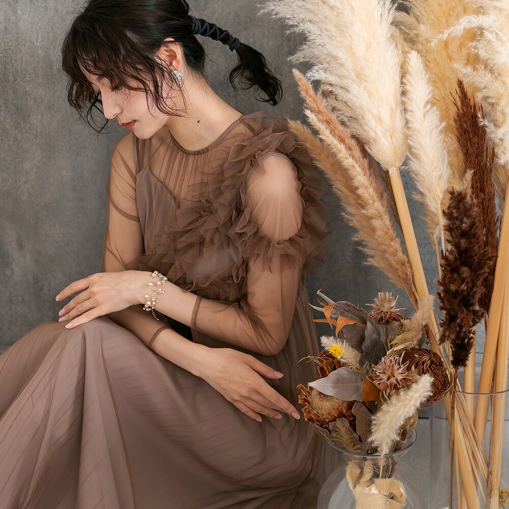 epic day（エピックデイ）公式 300140 チュールサッシュレイヤード