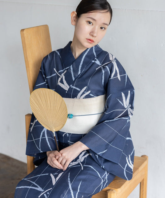 ふりふ 紫織庵コラボ 着物 「あいらぶニューヨーク」 正絹 大正友禅