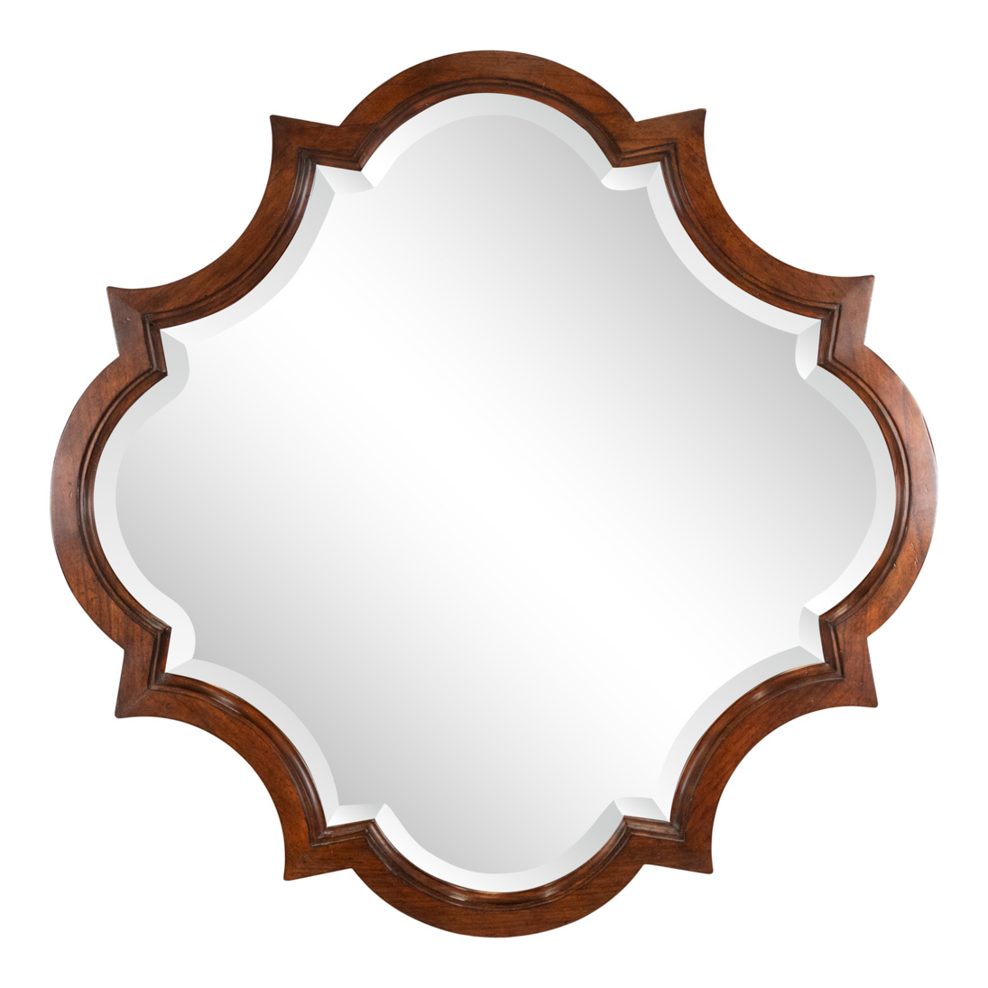 BAKER FURNITURE Wood Framed Quatrefoil Mirror | Grandview Mercantile