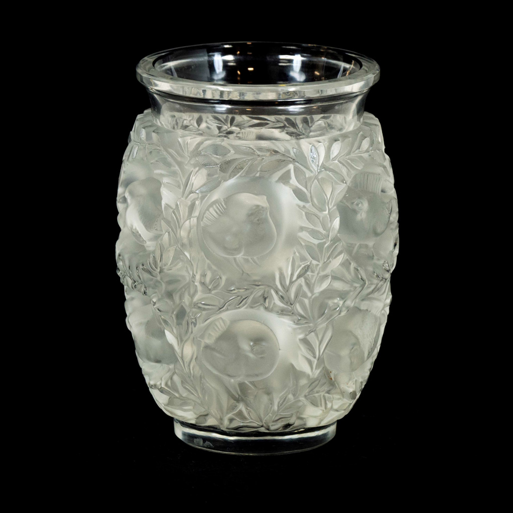 LALIQUE グリーン 花瓶 動物彫刻 LALIQUE グリーン 花瓶 動物彫刻