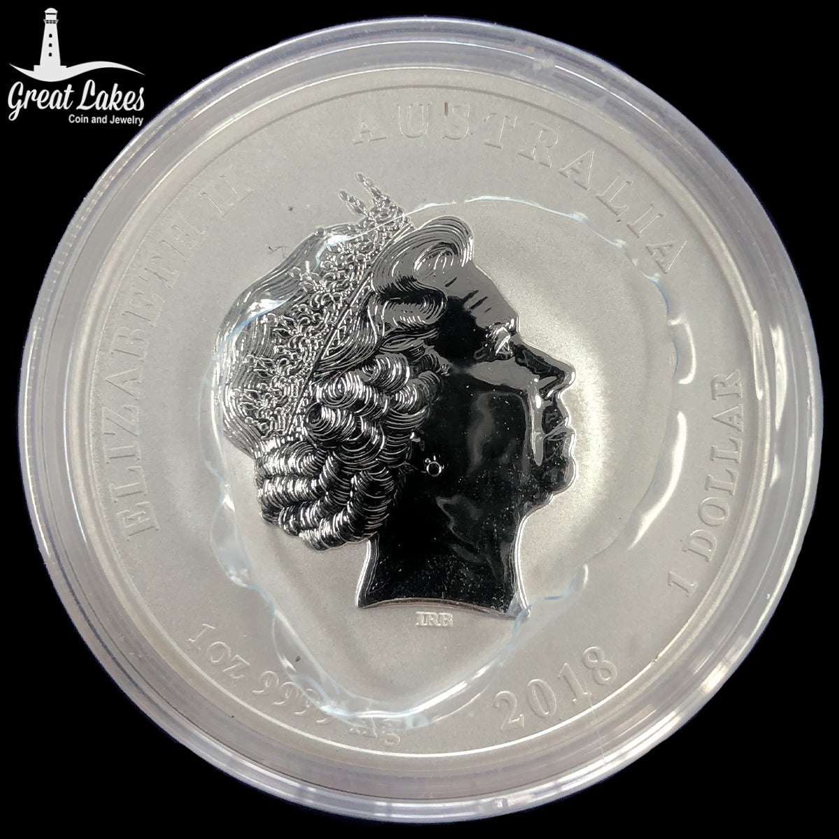 2018 Australian 1 oz Silver Dragon & Tiger (BU) (Tube) - Great