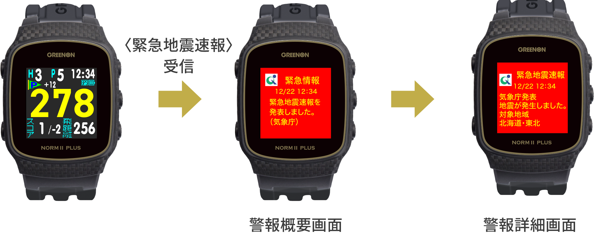 ザ・ゴルフウォッチ ノルムIIプラス – THE GOLF WATCH NORM II PLUS