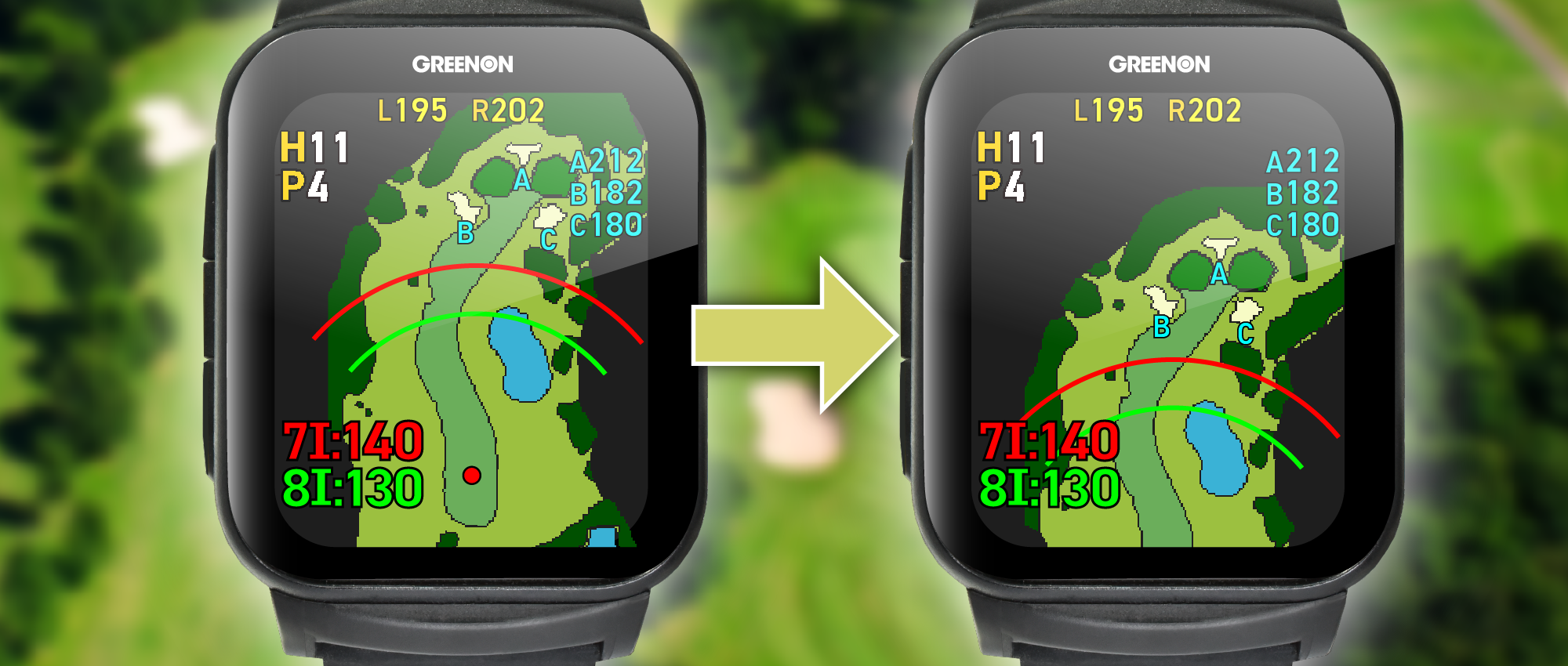 圧倒的な明るさで驚きの視認性を実現】グリーンオン ザ・ゴルフ