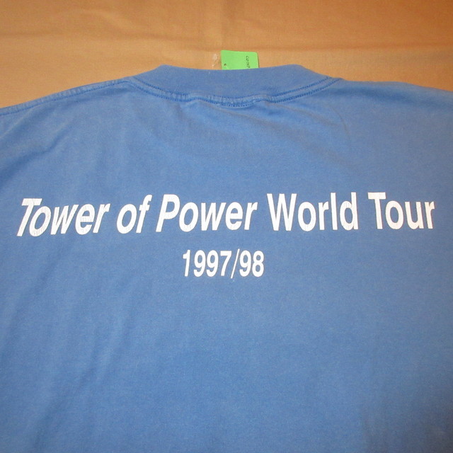90s Tower of Power 1991年 ヴィンテージT XL USA製 古着屋 GREEN
