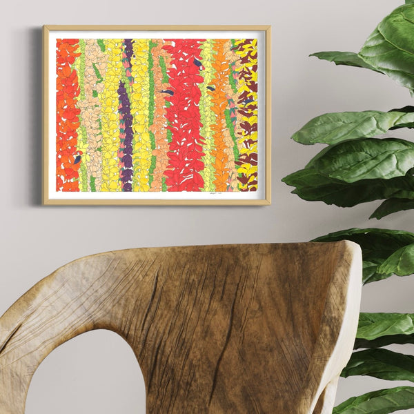 Greenroom Gallery サーフ ハワイアンアート 木製フレーム Greenroom