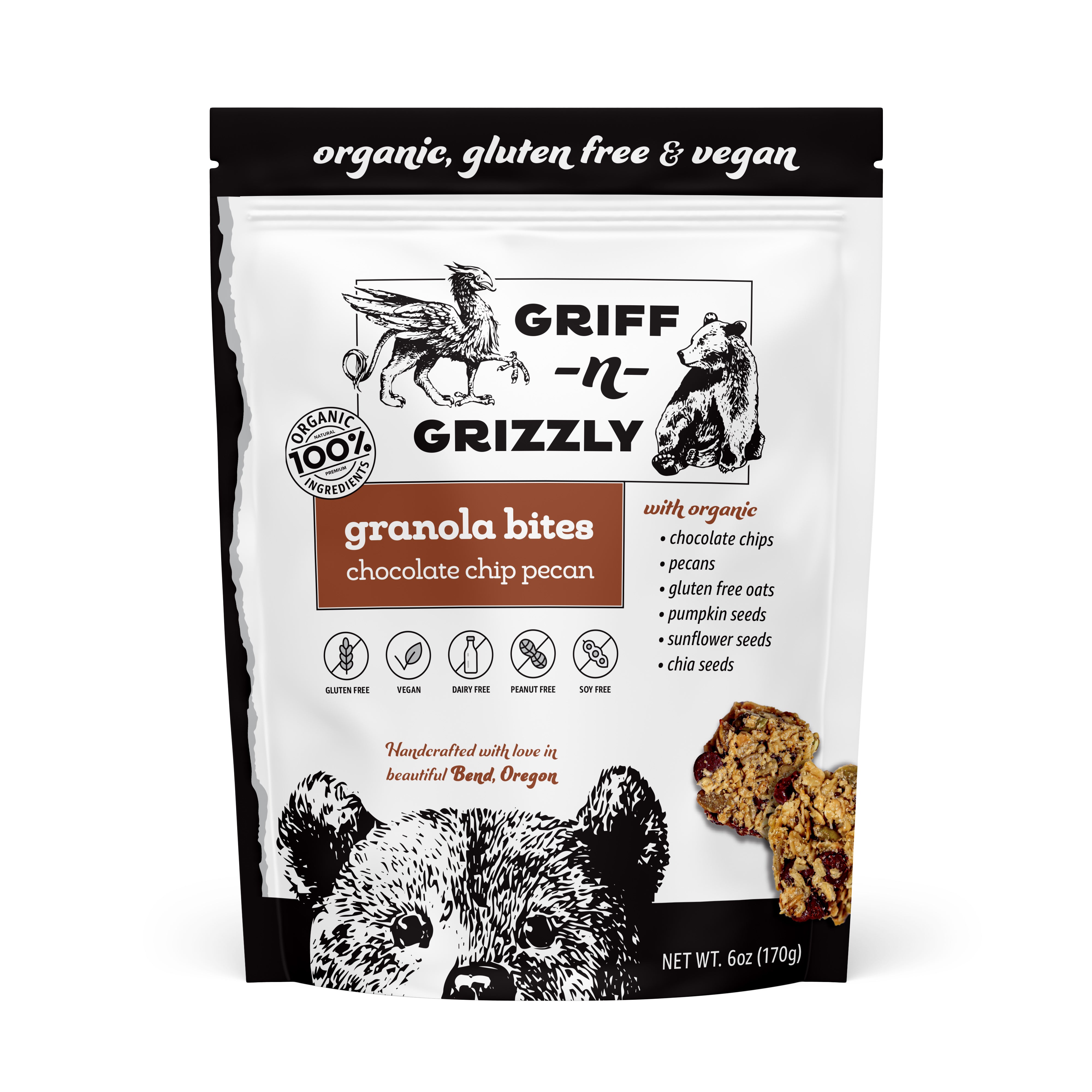 Chocolate Chip Pecan Granola Bites – GriffnGrizzly