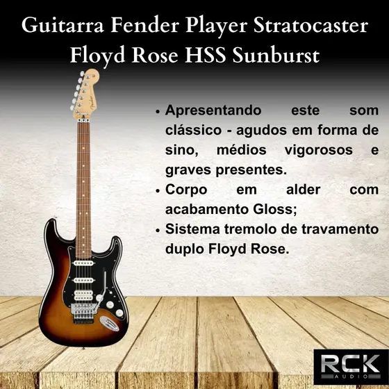 Guitarra Fender Player Stratocaster - .: Grilo Musical :. Os