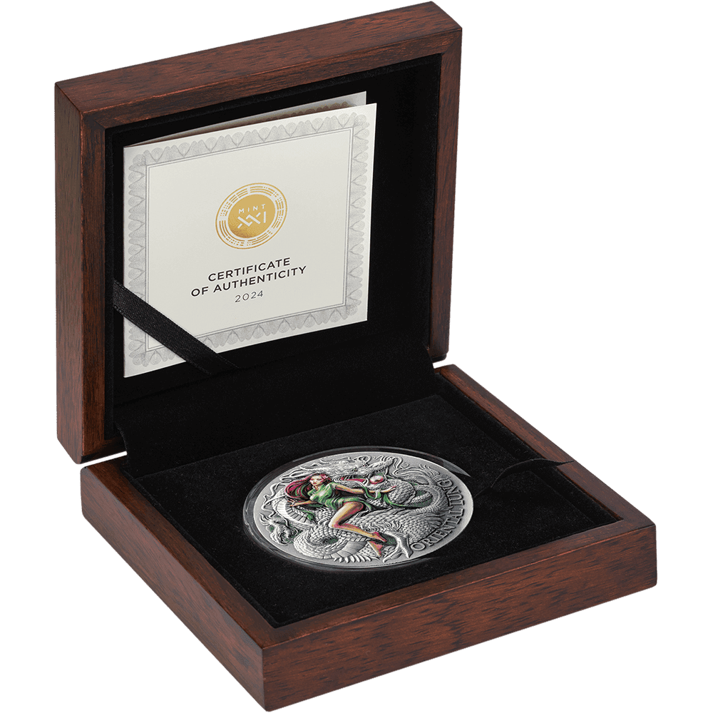 オリエンタル・ラング ドラゴン学 2オンス 銀貨 CFA カメルーン 2024