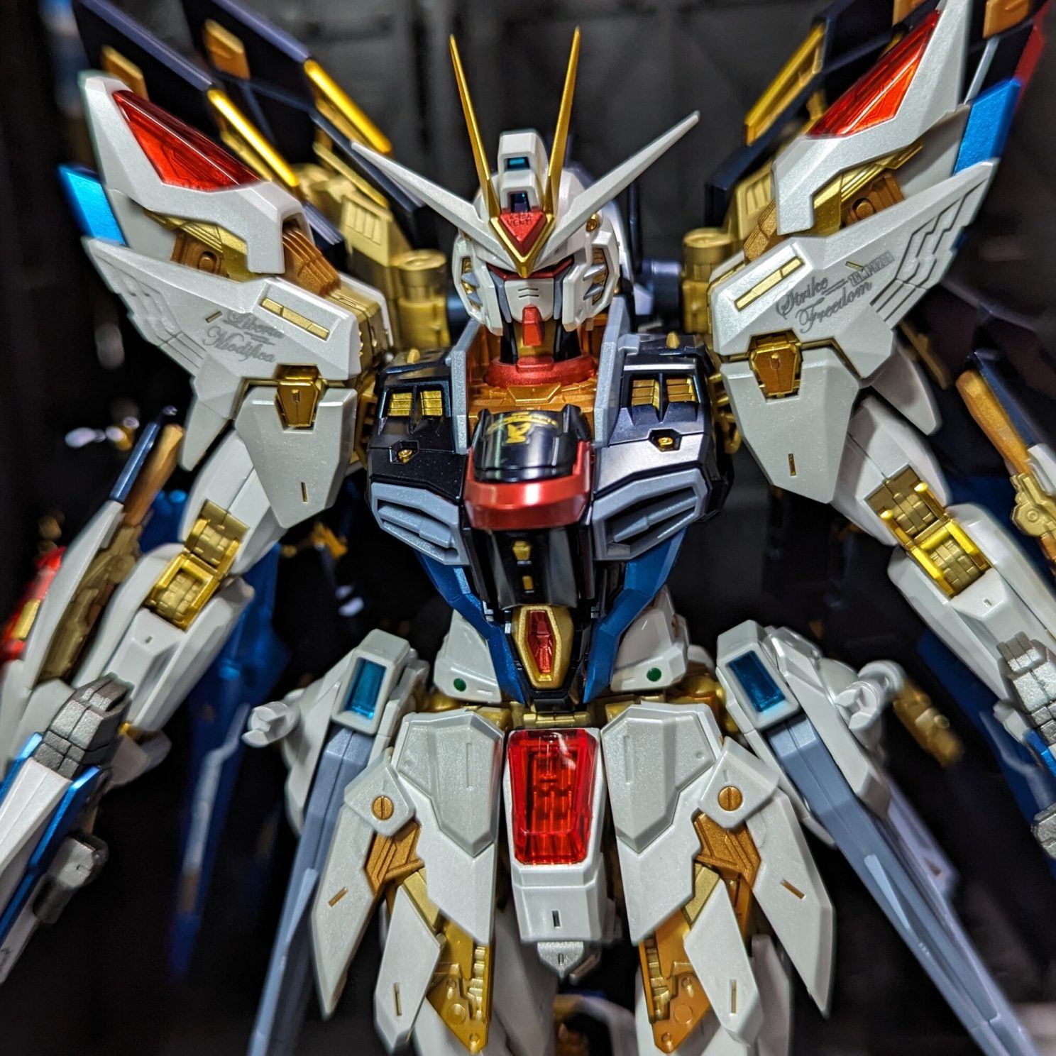 MGEX ストライクフリーダムガンダム 全塗装 完成品 筋彫り 塗り分け