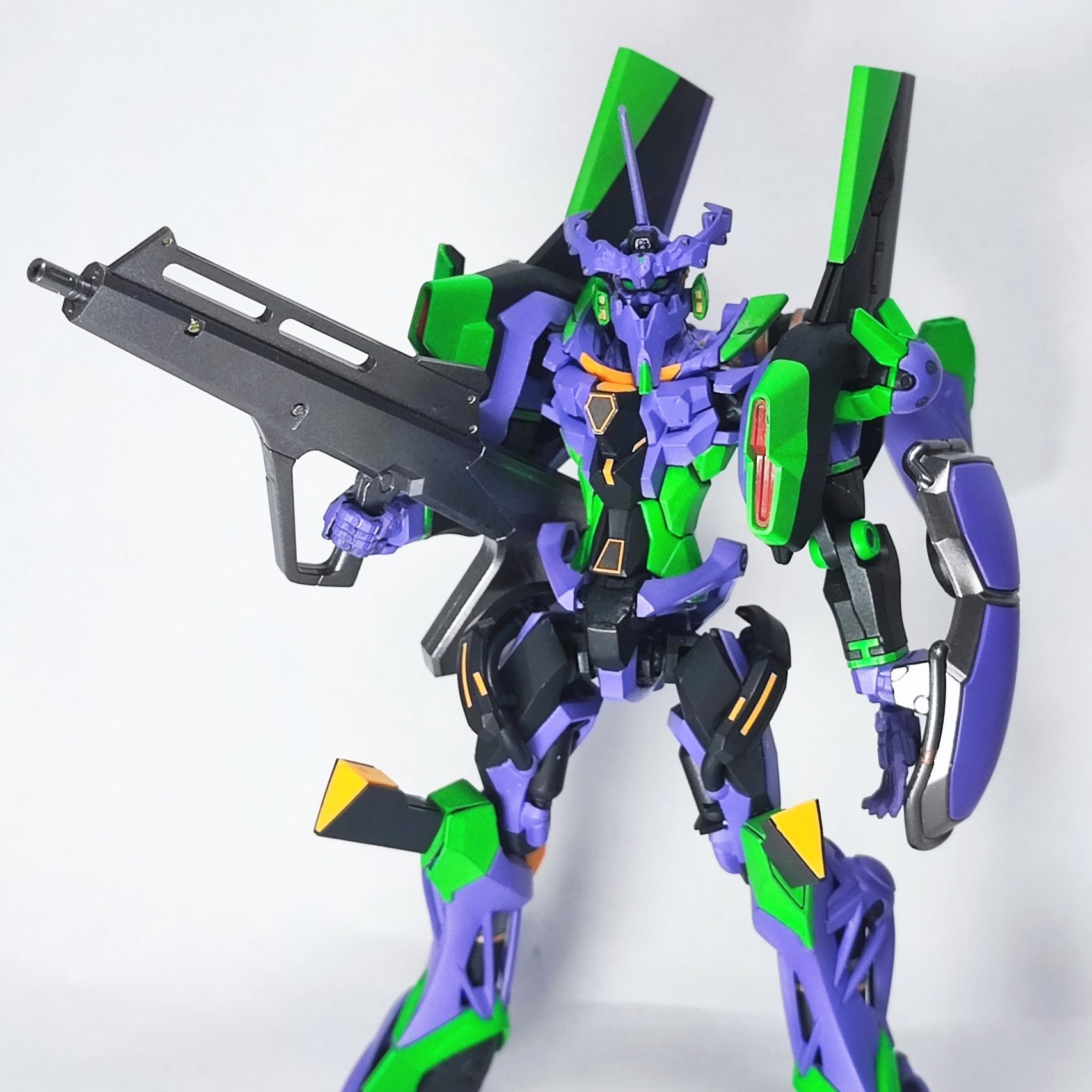 HG GQuuuuuuX TYPE:EVA-01｜KUMAKENさんのガンプラ作品｜GUNSTA